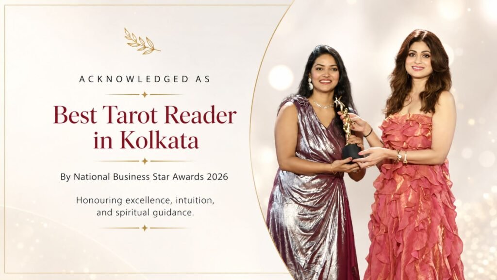 Awarded by Shamita shetty as best tarot reader in kolkata by national business star awards 2026